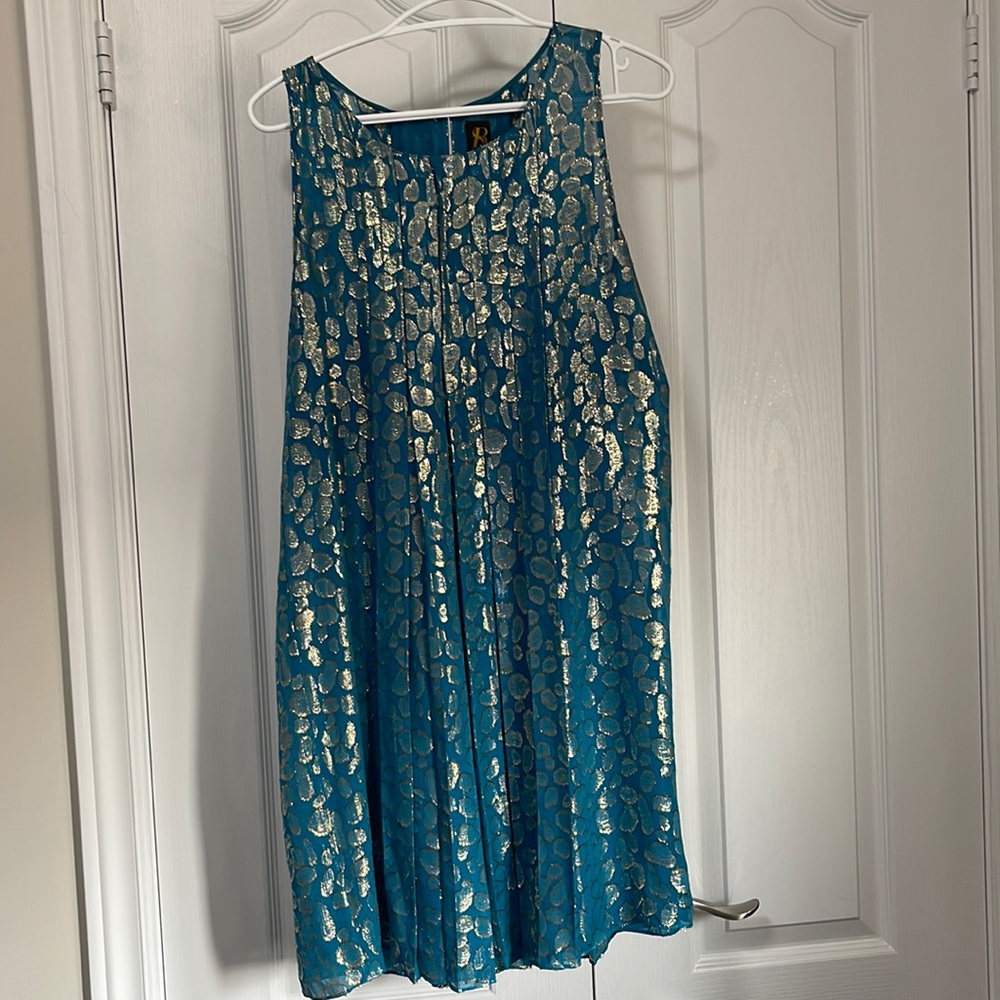 Sachin + Babi Blue Sheath Halter Mini Dress
